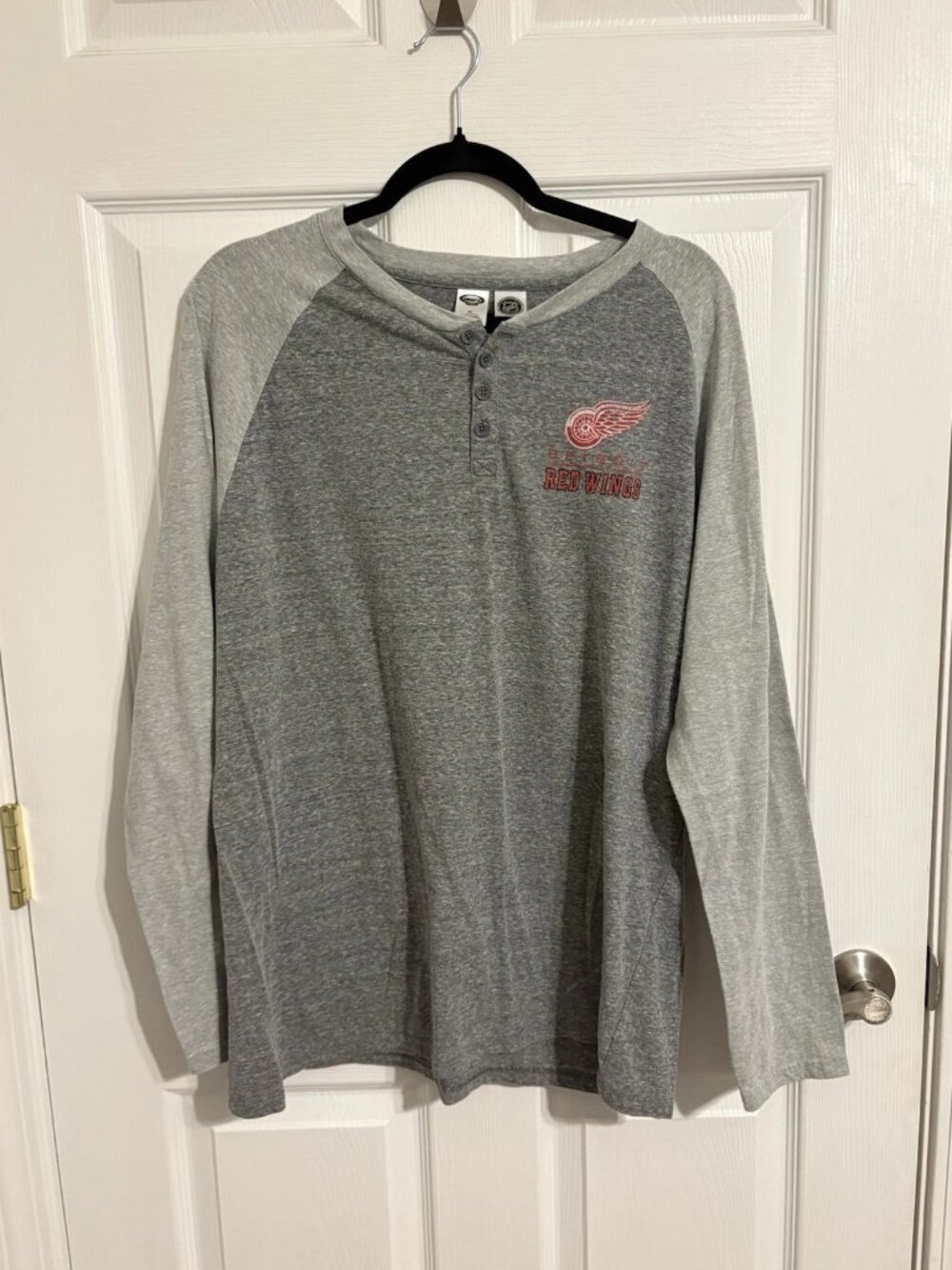 Detroit Red Wings Henley Mens XL Concepts Sport